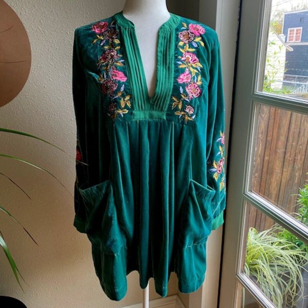 Free People Crushed velvet dress